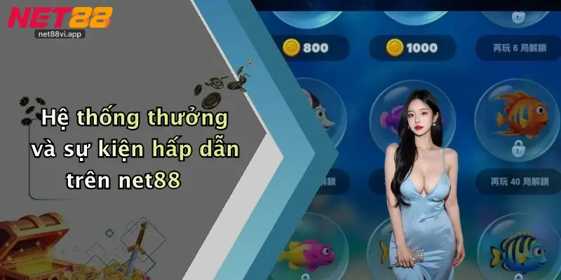 Hệ thống thưởng và sự kiện hấp dẫn trên net88